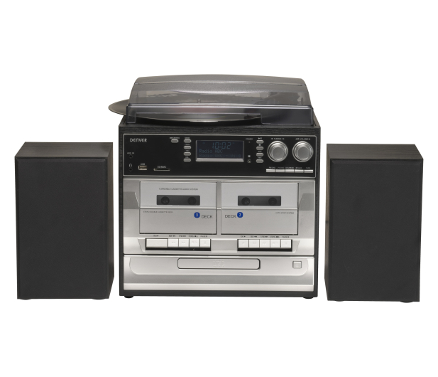 Denver Miniwieża Denver MRD-166 z gramofonem i radio DAB+/FM czarna - 1535051 - zdjęcie 3